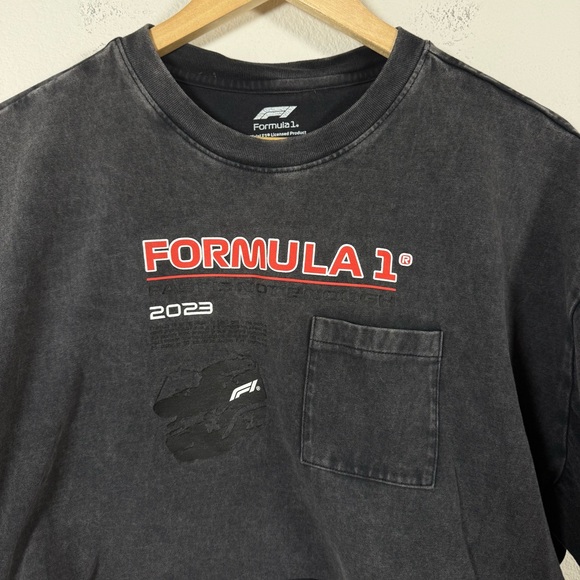 Formula 1 x PacSun Women’s Helmet Sport Cropped Tee in Charcoal Size M - Picture 8 of 12